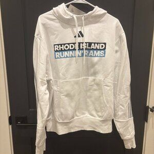 NEVER WORN Adidas Rhode Island Runnin' Rams White Athletic Sweatshirt M